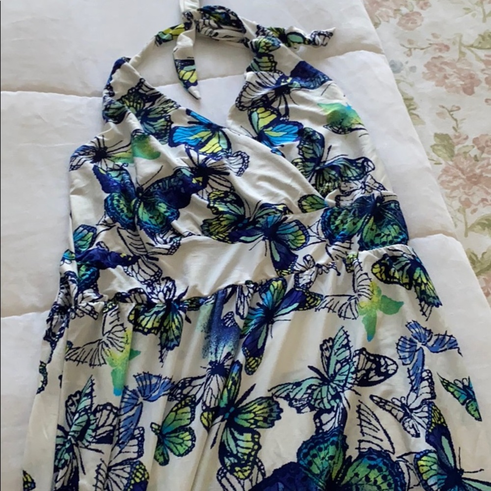 perfect for the summer butterfly print dress